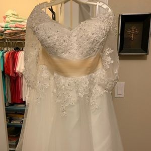 Tea Length Wedding Dress Size 16